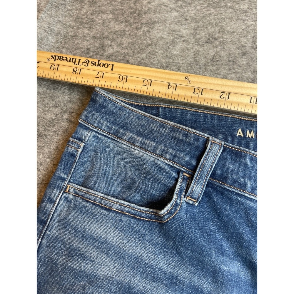 American Eagle Womens Size 18 Short Distressed High Rise Jegging Crop Distressed - Picture 2 of 13